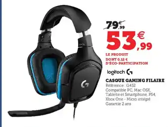 Hyper U Casque Gaming Filaire offre