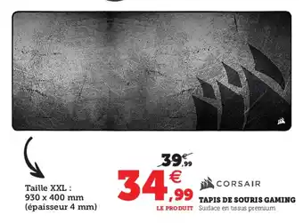 Hyper U Tapis de Souris Gaming offre