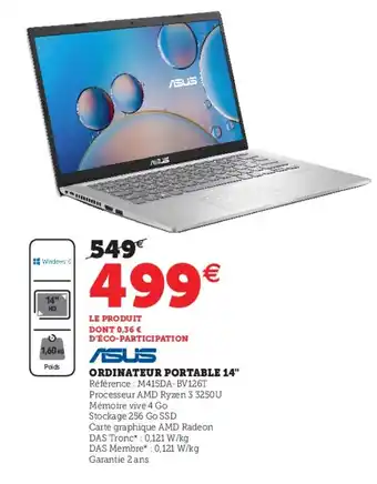 Hyper U Ordinateur Portable 14 offre