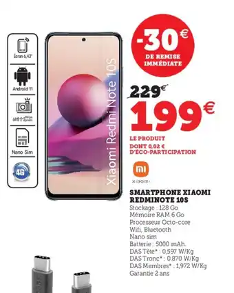 Smartphone Xiaomi Redminote 10S