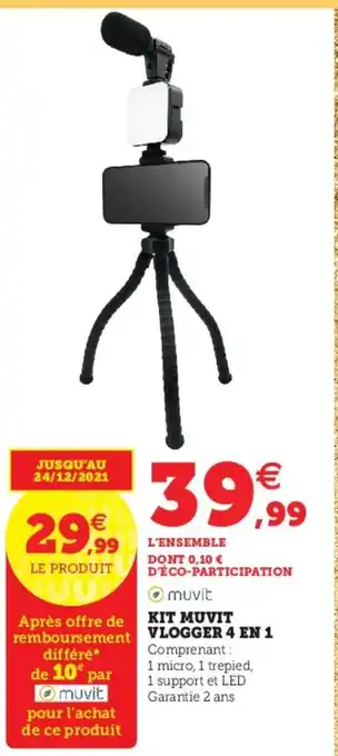 Kit Muvit Vlogger 4 en 1