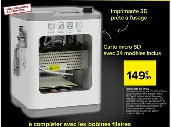Imprimante 3d Tina2