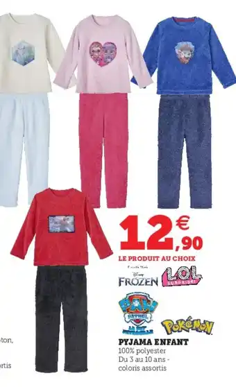 Hyper U Pyjama Enfant offre