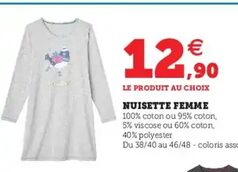 Nuisette Femme