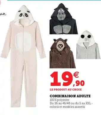Hyper U Combinaison Adulte offre