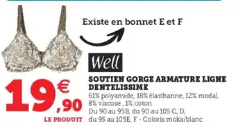 Hyper U Soutien Gorge Armature Ligne Dentelissime offre