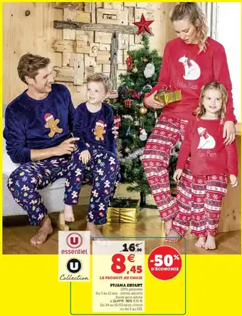 Hyper U Pyjama Enfant offre