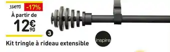 Weldom Inspire kit tringle à rideau extensible offre