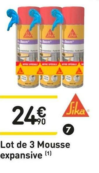 Weldom Sika lot de 3 mousse expansive offre