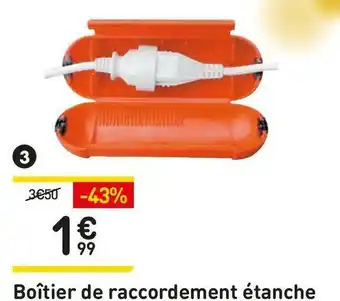 Boîtier de raccordement étanche