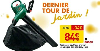 Bosch aspirateur souffleur broyeur universal garden tidy 2300
