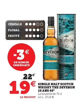 Single Malt Scotch Whisky The Deveron 10 Ans 40