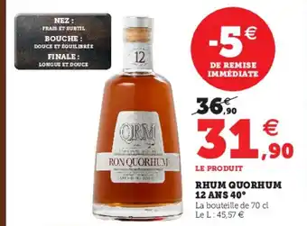 Rhum Quorhum 12 Ans 40