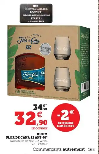 Hyper U Rhum Flor De Cana 12 Ans 40 offre