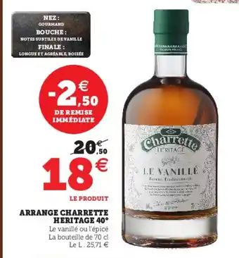 Arrange Charette Heritage
