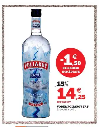 Hyper U Vodka Poloakov 37,5 offre