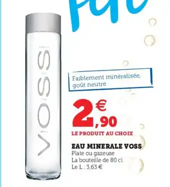 Hyper U Eau Minerale Voss offre