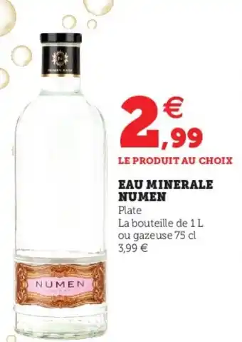 Hyper U Eau Minderale Numen offre