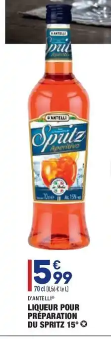 ALDI Liqueur Pour Préparation Du Spritz offre