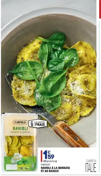 Ravioli a La Burrata Et Au Basilic