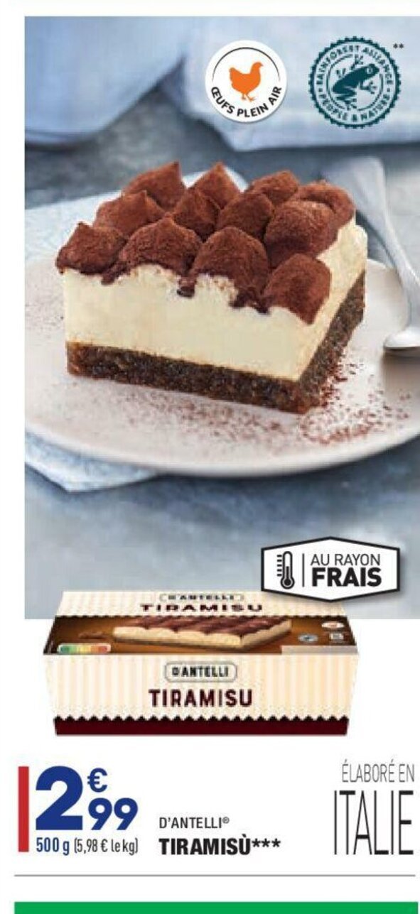 Promo Tiramisu*** chez ALDI