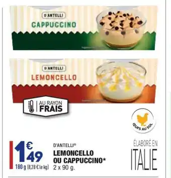 ALDI Lemoncello Ou Cappuccino* offre