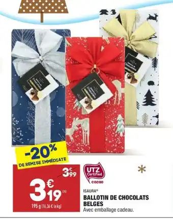 ALDI Ballotines De Chocolats Belges offre