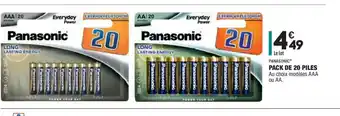 ALDI Pack De 20 Piles offre