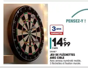 ALDI Jeu De Fléchettes Avec Cible offre