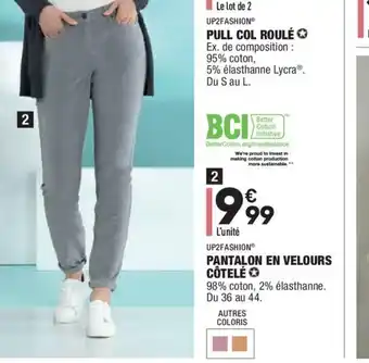 Pantalon En Velours Cotelé