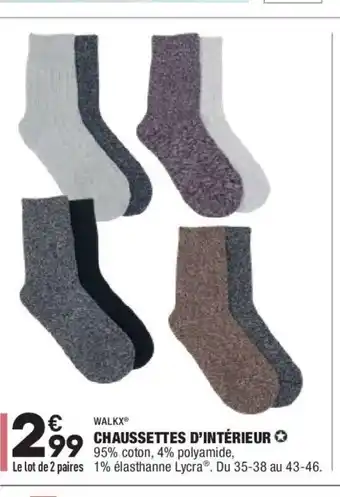 ALDI Chaussettes D'Intérieur offre