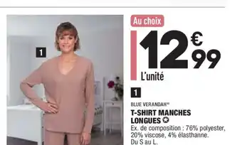 ALDI T-shirt Manches Longues offre