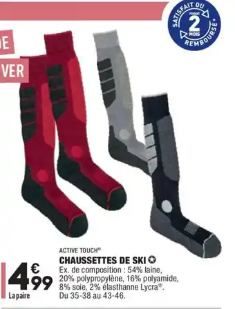 ALDI Chaussettes De Ski offre