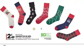 ALDI Chaussettes De Noel offre
