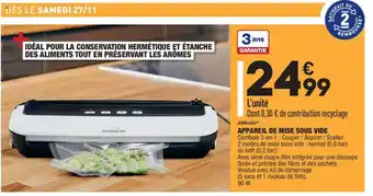 ALDI Appareil De Mise Souse Vide offre