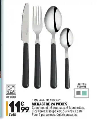 ALDI Ménagére 24 Piéces offre