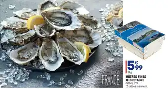 ALDI Huîtres fines de Bretagne offre