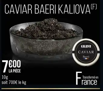 Géant Casino Kaliova caviar offre