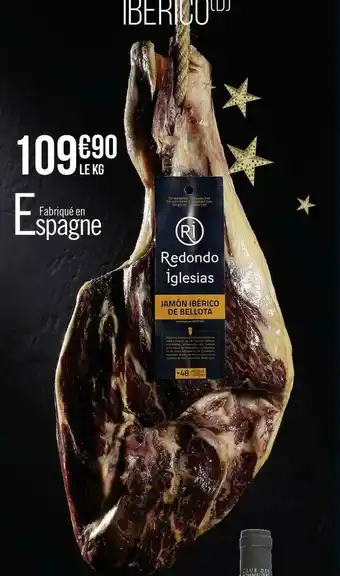 Géant Casino Jambon bellota iberico offre