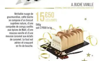 Géant Casino Buche vanille offre