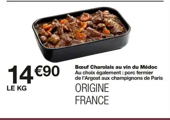 Monoprix Bœuf charolais au vin du médoc offre