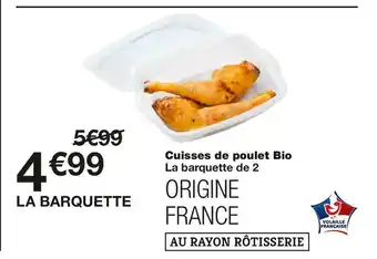 Monoprix Cuisses de poulet bio offre