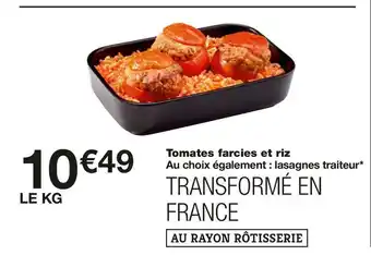 Monoprix Tomates farcies et riz offre