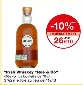 Roe & co irish whiskey