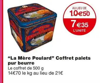 Monoprix La mère poulard la mère poulard coffret palets pur beurre offre