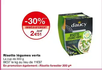D'aucy risotto légumes verts