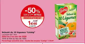 Monoprix Liebig velouté de 10 légumes offre