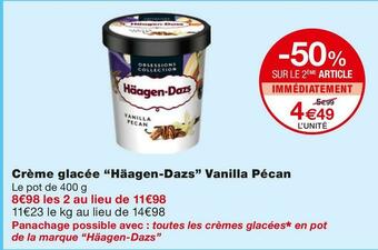 Häagen-dazs crème glacée vanilla pécan