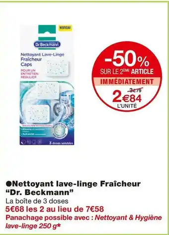 Dr. beckmann nettoyant lave-linge fraîcheur
