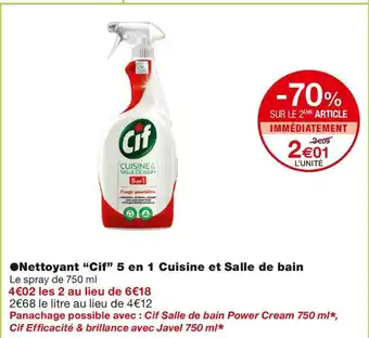 Nettoyant 5 en 1 cuisine et salle de bain